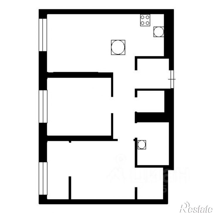 3-комн квартира Псковская улица, 40 к2,  д. 40 к2