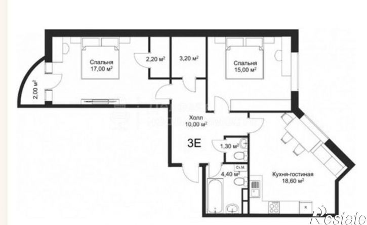 2-комн квартира Речная улица, 18,  д. 18