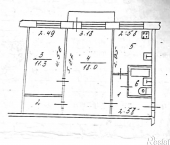 2-комн, 46кв м, этаж 2/5 пр-кт Мира, 3 2