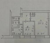 3-комн, 61кв м, этаж 4/5 Большая Московская улица, 53 к1