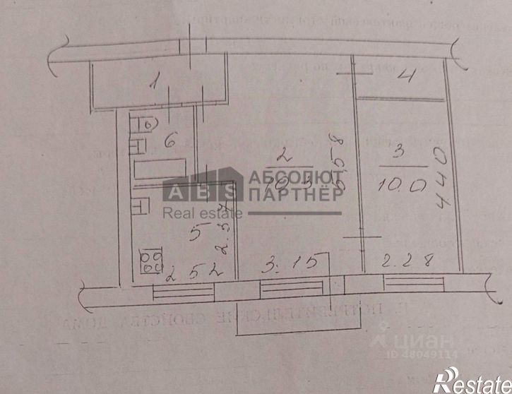 2-комн квартира ул Октябрьская, 34,  д. 34