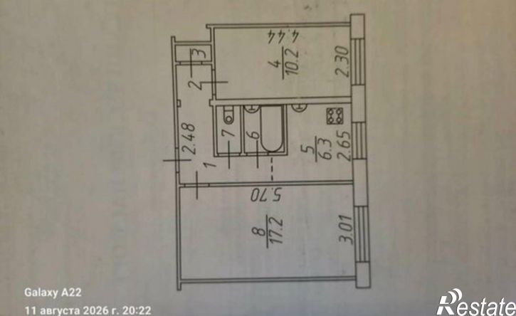 2-комн квартира пр-кт Мира, 28 1,  д. 28 1,  к. 1