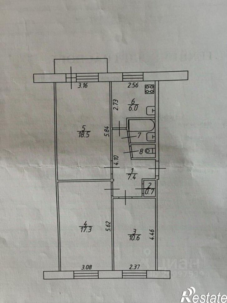 3-комн квартира ул Ломоносова, 20 1,  д. 20 1,  к. 1